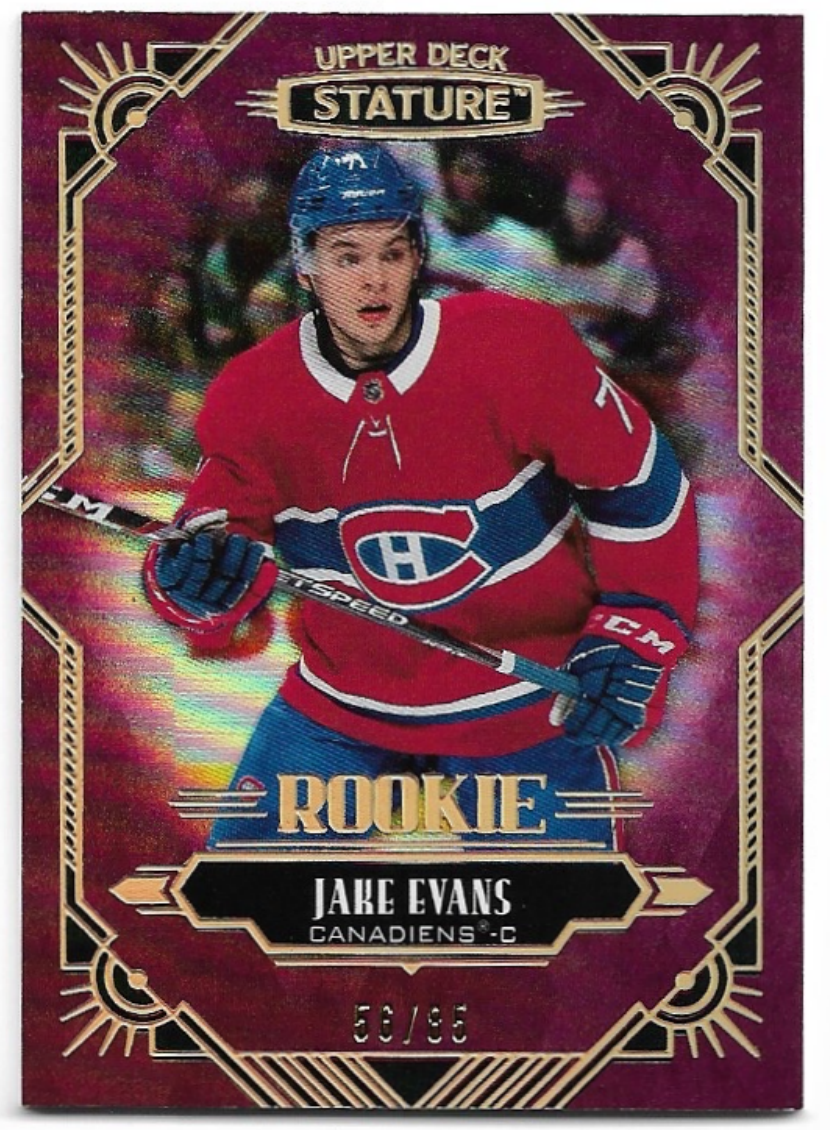 Rookie Red JAKE EVANS 20-21 UD Stature /85