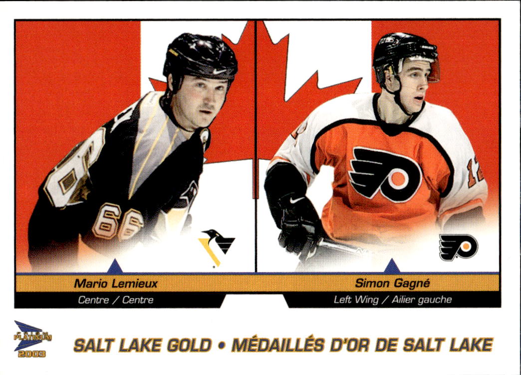 Checklist MARIO LEMIEUX/SIMON GAGNE 02-03 Pacific Prism Platinum McDonald's