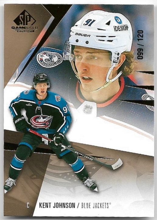 Gold KENT JOHNSON 23-24 UD SP Game Used /120