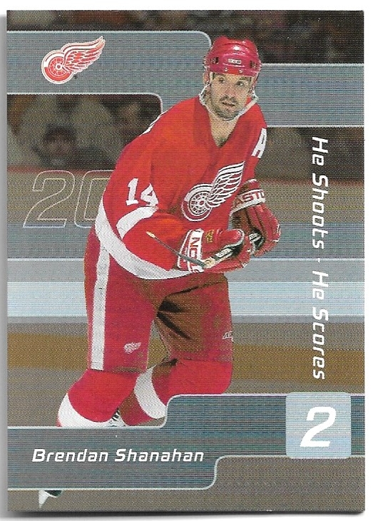He Shoots He Scores Points BRENDAN SHANAHAN 01-02 In the Game Be A Player Signature Series
