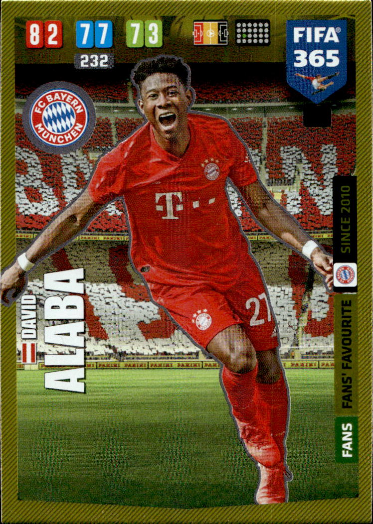 Fans Favourite DAVID ALABA 2020 Panini FIFA 365