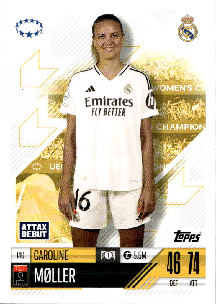 Attax Debut CAROLINE MOLLER 24-25 Match Attax Extra UCL