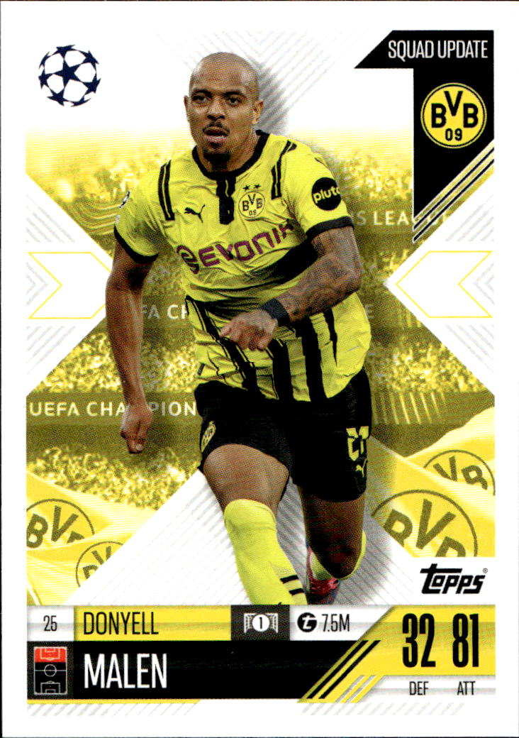Squad Update DONYELL MALEN 24-25 Match Attax Extra UCL