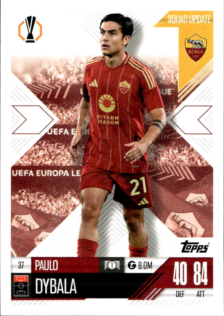 Squad Update PAULO DYBALA 24-25 Match Attax Extra UCL