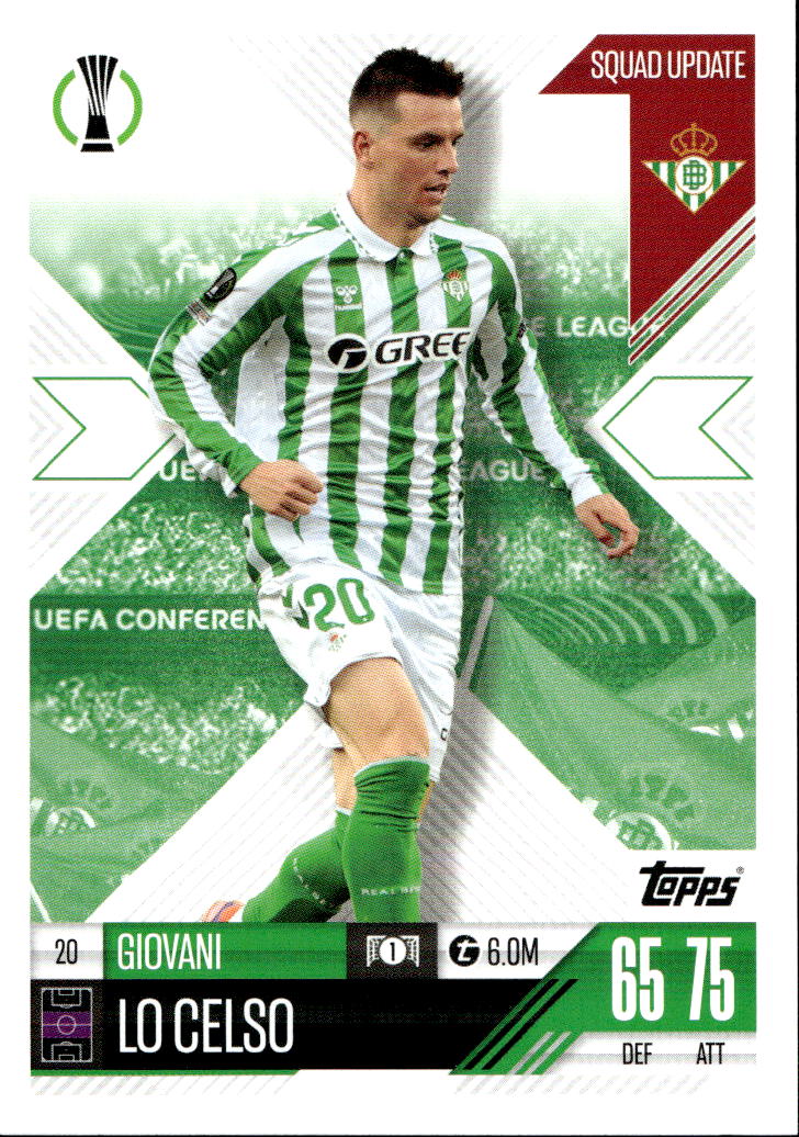 Squad Update GIOVANI LO CELSO 24-25 Match Attax Extra UCL