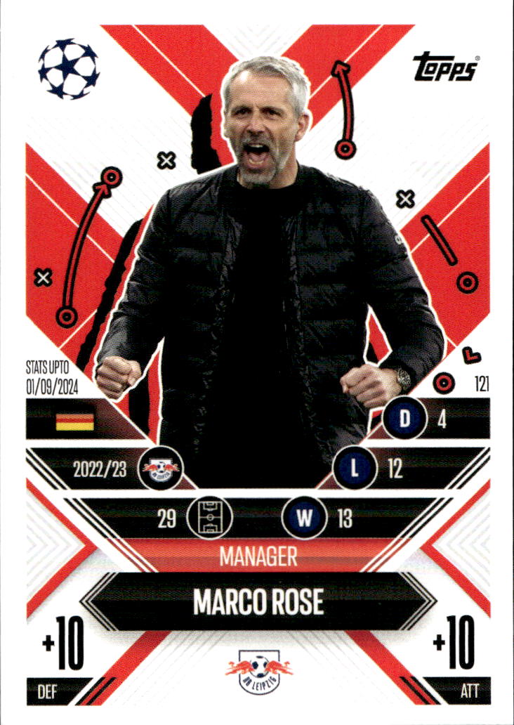 Manager MARCO ROSE 24-25 Match Attax Extra UCL