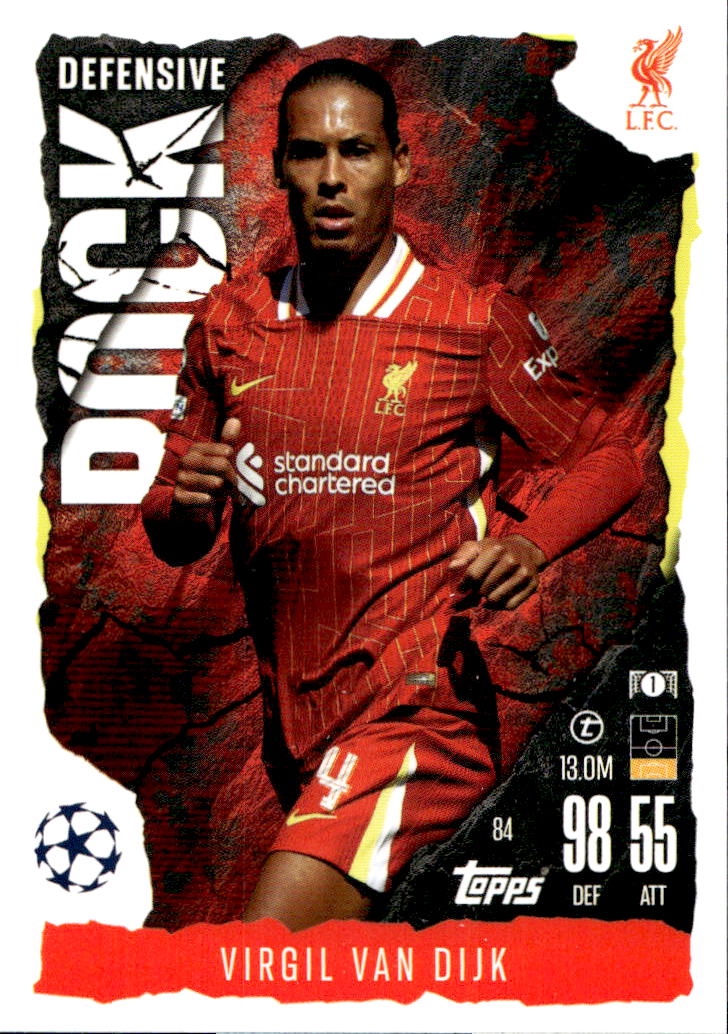 Defensive Rock VIRGIL VAN DIJK 24-25 Match Attax Extra UCL