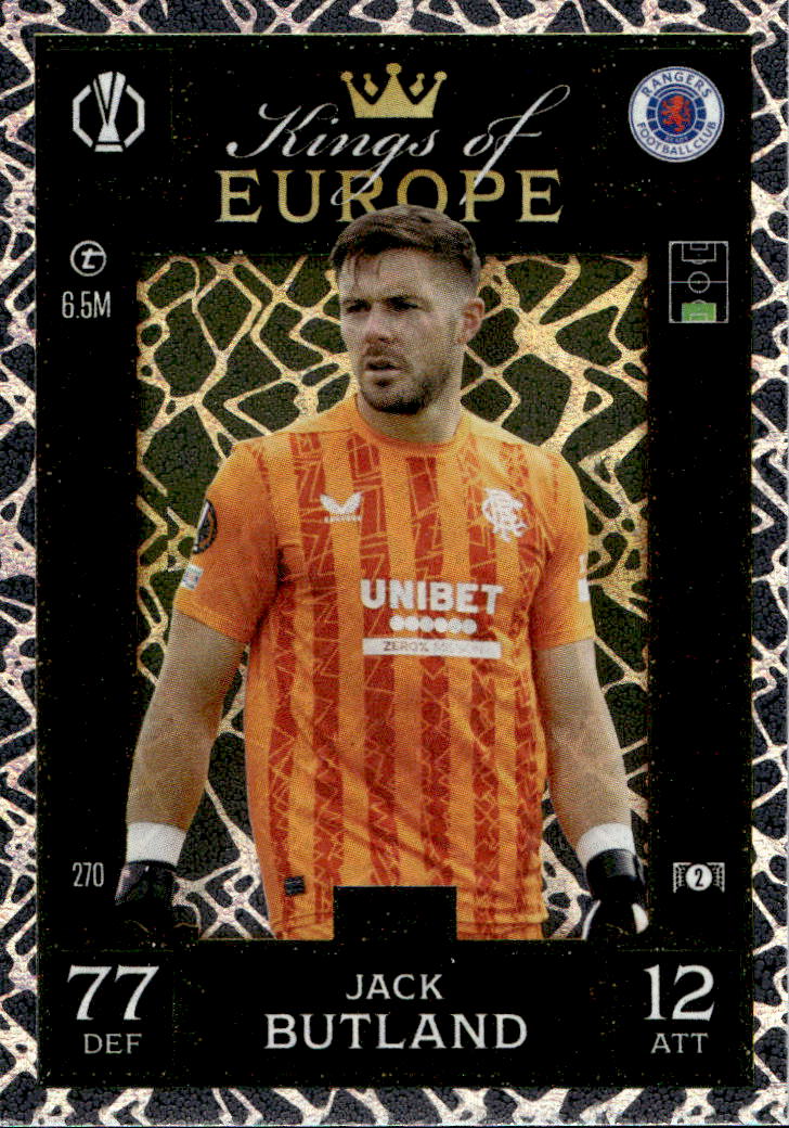 Kings of Europe JACK BUTLAND 24-25 Match Attax Extra UCL