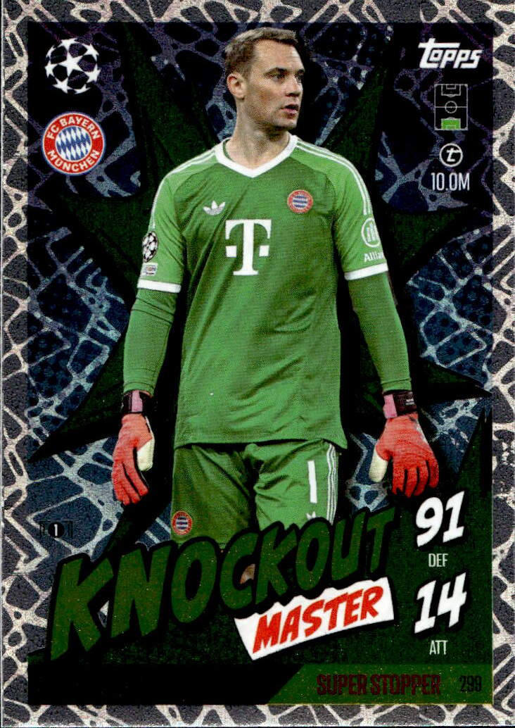 Knockout Master MANUEL NEUER 24-25 Match Attax Extra UCL