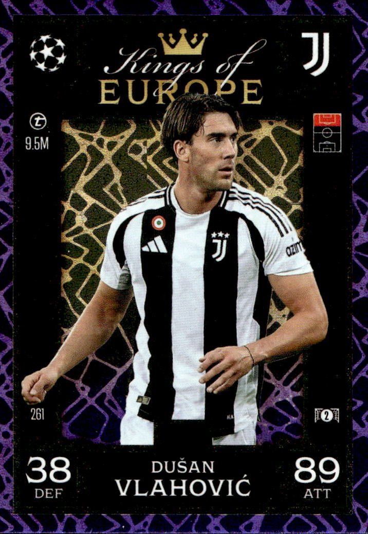 Purple Kings of Europe DUSAN VLAHOVIC 24-25 Match Attax Extra UCL