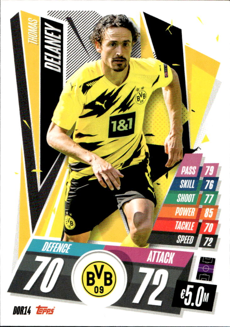 THOMAS DELANEY 20-21 Match Attax UCL