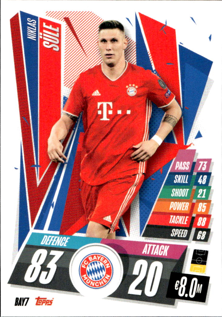 NIKLAS SULE 20-21 Match Attax UCL