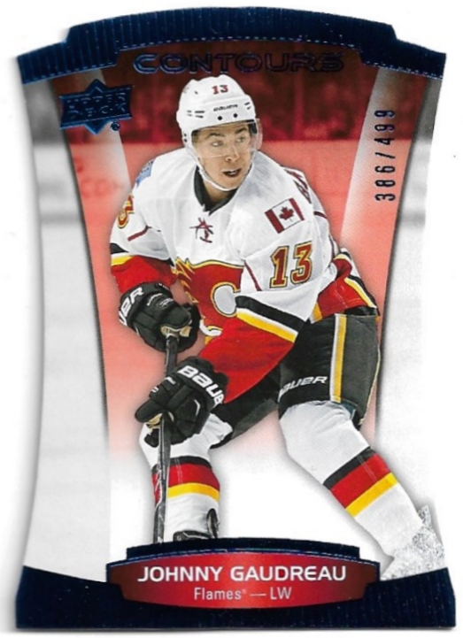 Blue Die-Cut JOHNNY GAUDREAU 15-16 UD Contours /499