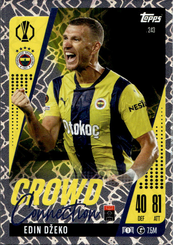 Crowd Connection EDIN DZEKO 24-25 Match Attax Extra UCL (špatní foila napravo