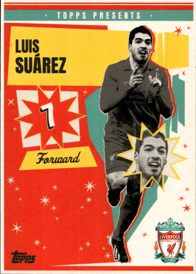 Anfield Beat LUIS SUAREZ 24-25 Topps Liverpool Team Set