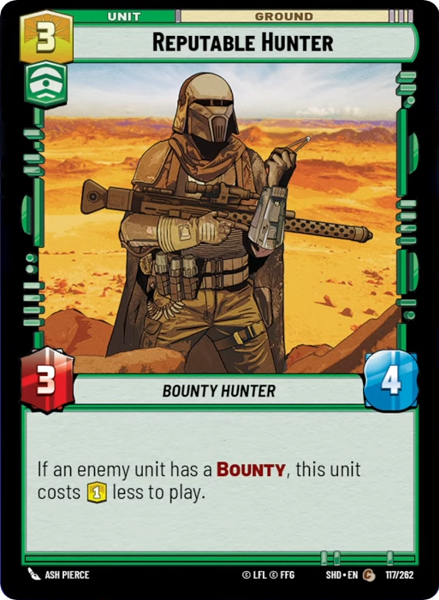 Foil - REPUTABLE HUNTER - Unlimited Shadows of the Galaxy