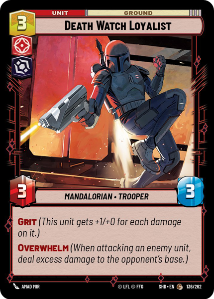 Foil - DEATH WATCH LOYALIST - Unlimited Shadows of the Galaxy