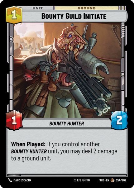 Foil - BOUNTY GUILD INITIATE - Unlimited Shadows of the Galaxy