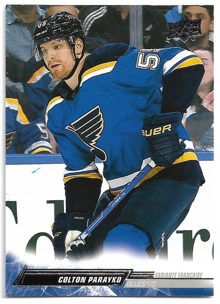 French Variation COLTON PARAYKO 22-23 UD Series 1