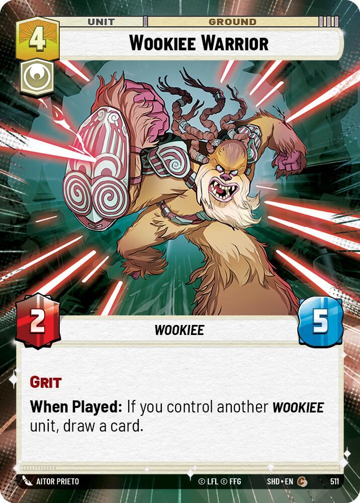 Hyperspace Foil - WOOKIEE WARRIOR - Unlimited Shadows of the Galaxy