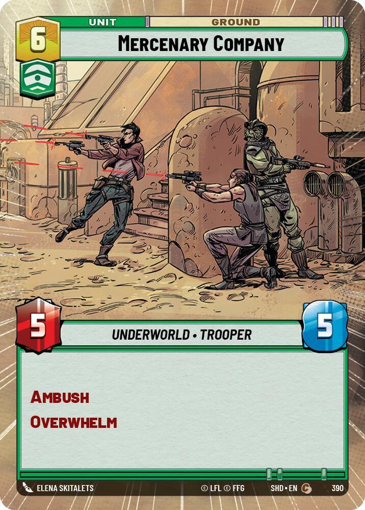 Hyperspace Foil - MERCENARY COMPANY - Unlimited Shadows of the Galaxy