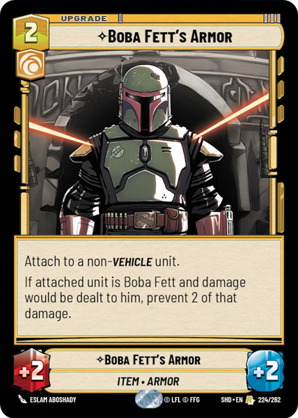 Foil - BOBA FETT'S ARMOR - Unlimited Shadows of the Galaxy