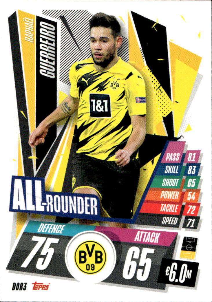 All-Rounder RAPHAEL GUERREIRO 20-21 Match Attax UCL