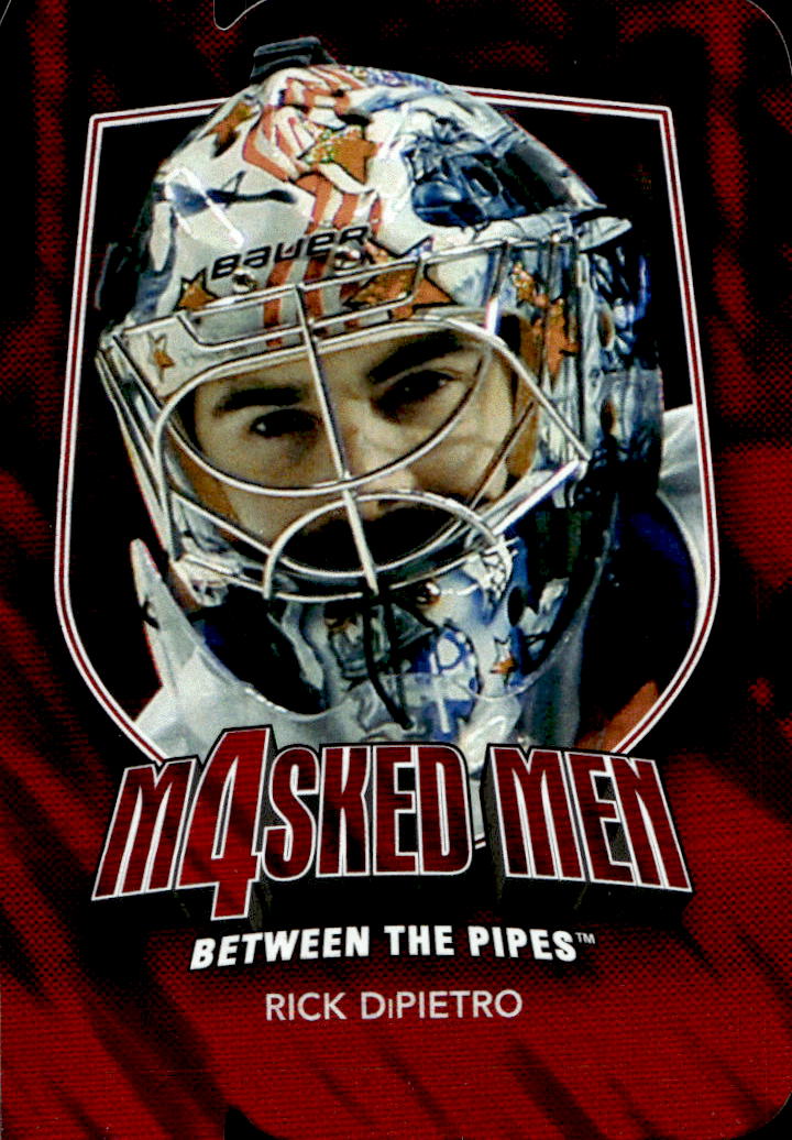 Ruby Die-Cut Masked Men 4 RICK DIPIETRO 11-12 In the Game Between the Pipes