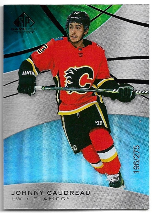 Rainbow JOHNNY GAUDREAU 19-20 UD SP Game Used /275