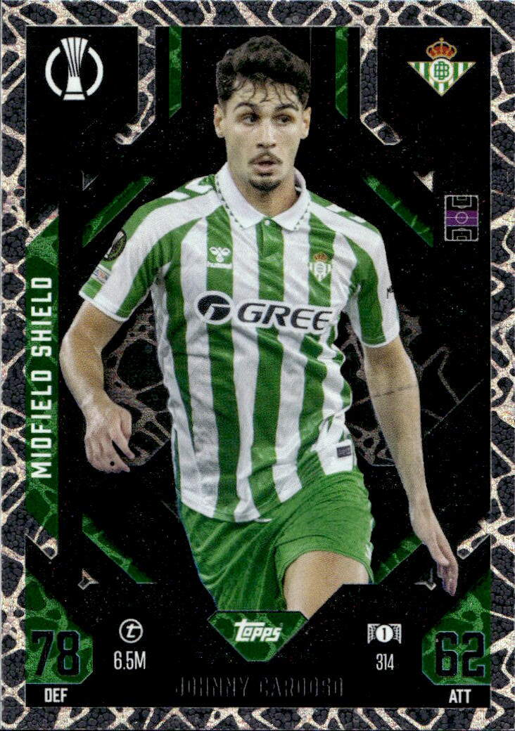 Midfield Shield JOHNNY CARDOSO 24-25 Match Attax Extra UCL