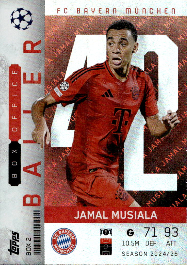 Limited Edition Box Office Baller JAMAL MUSIALA 24-25 Match Attax Extra UCL
