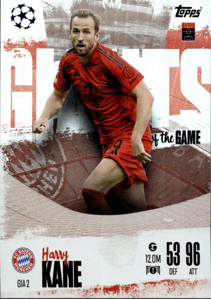 Limited Edition Giants of the Game HARRY KANE 24-25 Match Attax Extra UCL