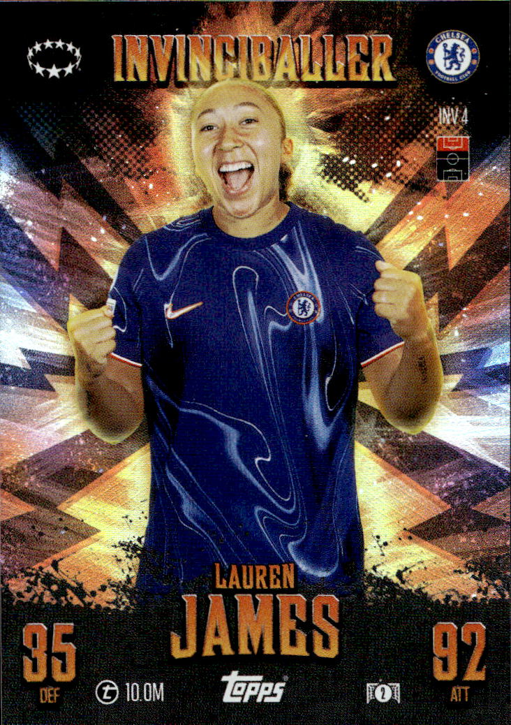 Limited Edition Invinciballer LAUREN JAMES 24-25 Match Attax Extra UCL