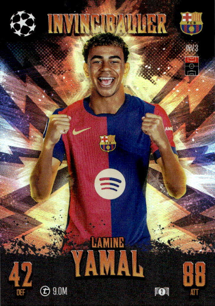Limited Edition Invinciballer LAMINE YAMAL 24-25 Match Attax Extra UCL