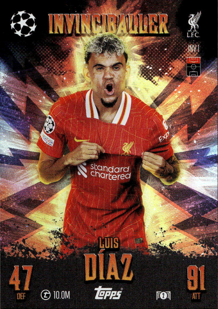Limited Edition Invinciballer LUIS DIAZ 24-25 Match Attax Extra UCL