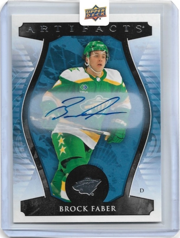 Auto Redemption Rookie BROCK FABER 23-24 UD Artifacts