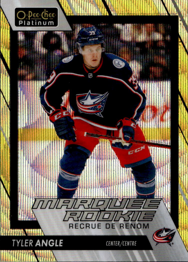Neon Yellow Surge Marquee Rookie TYLER ANGLE 23-24 UD O-Pee-Chee OPC Platinum