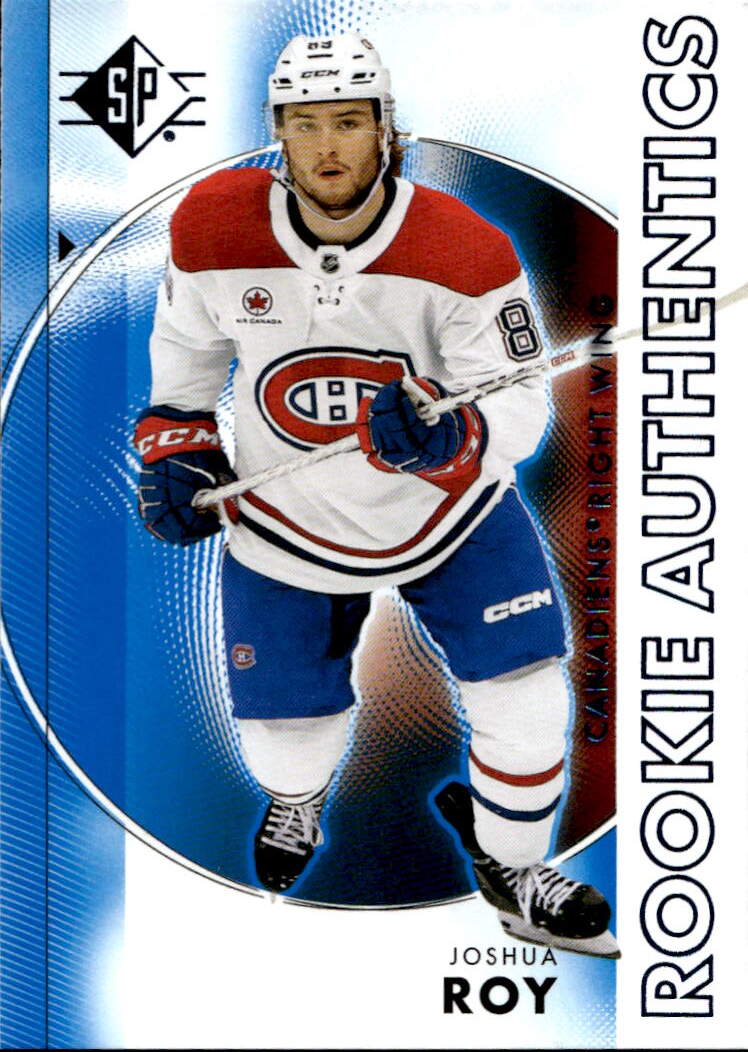 Blue Rookie Authentics JOSHUA ROY 24-25 UD SP Hockey