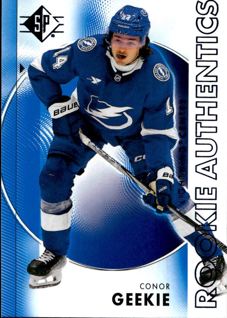 Blue Rookie Authentics CONOR GEEKIE 24-25 UD SP Hockey