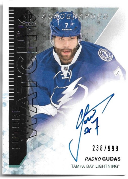 Auto Rookie Future Watch RADKO GUDAS 08-09 UD SP Authentic /999