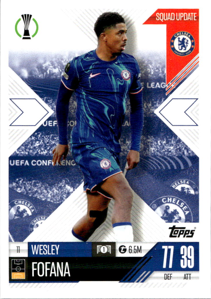 Squad Update WESLEY FOFANA 24-25 Match Attax Extra UCL