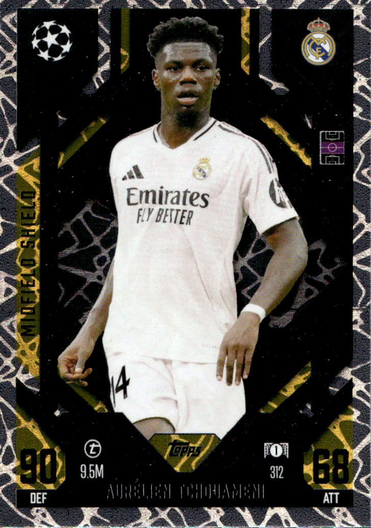 Midfield Shield AURELIEN TCHOUAMENI 24-25 Match Attax Extra UCL