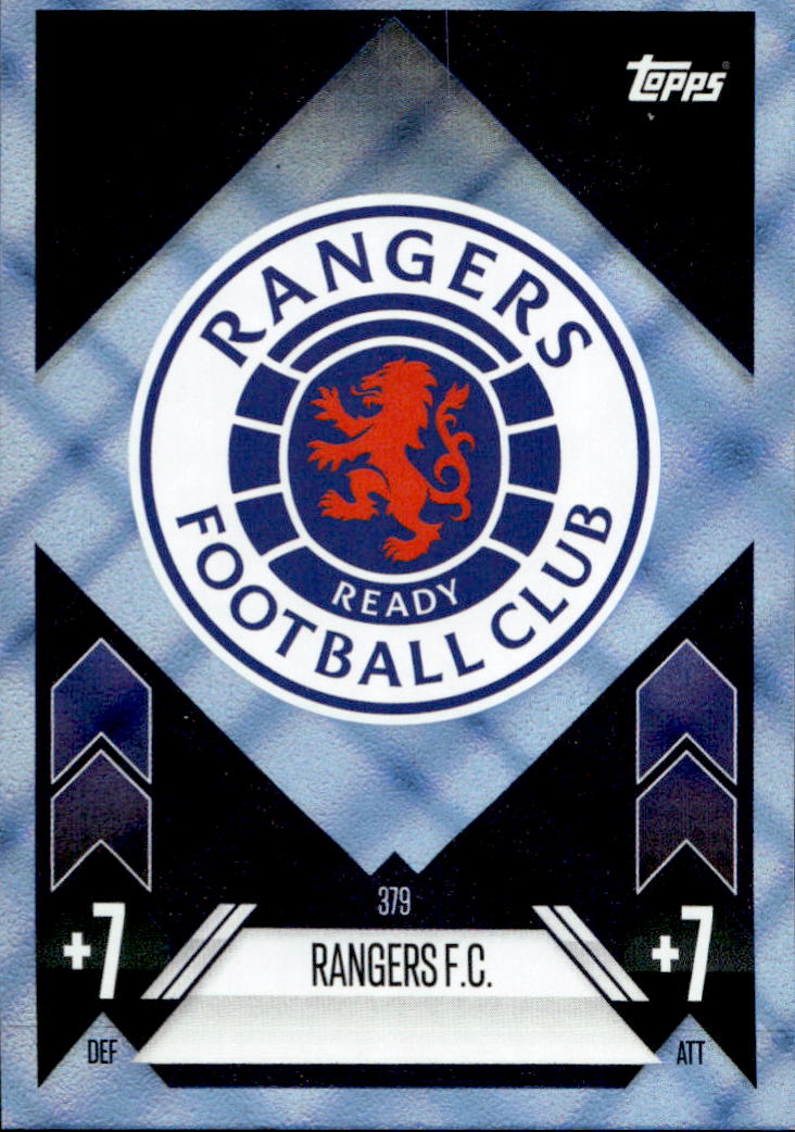 Blue Crystal Foil Club Badge RANGERS 24-25 Match Attax UCL