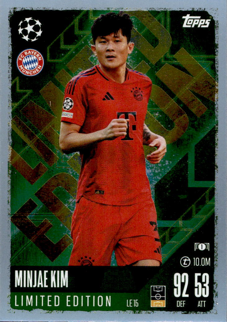 Limited Edition MINJAE KIM 24-25 Match Attax UCL