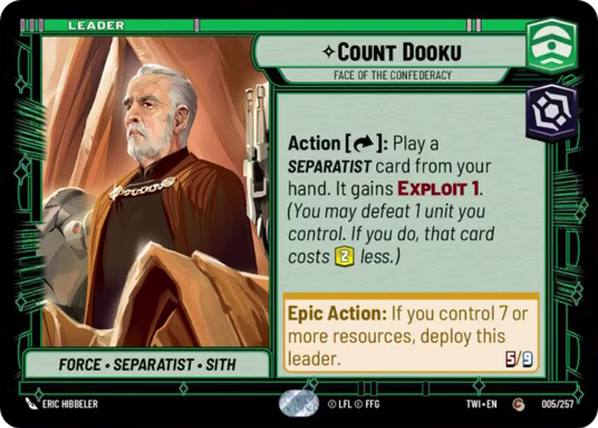 Leader - COUNT DOOKU - Unlimited Twilight of the Republic
