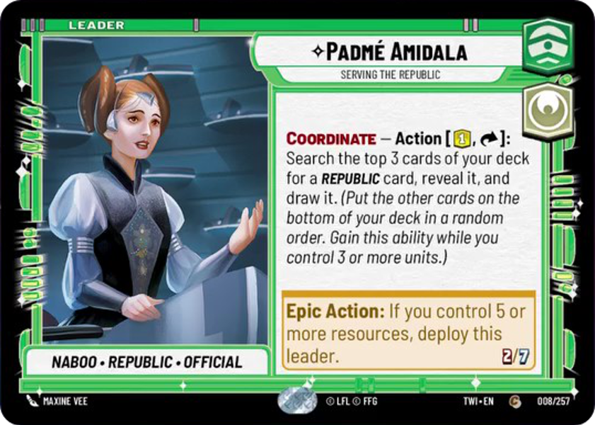 Leader - PADME AMIDALA - Unlimited Twilight of the Republic