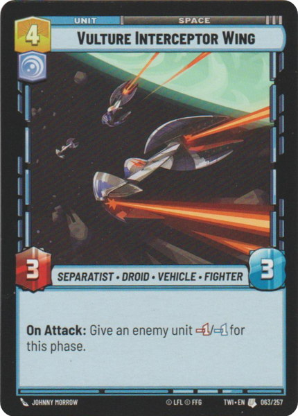 VULTURE INTERCEPTOR WING - Unlimited Twilight of the Republic