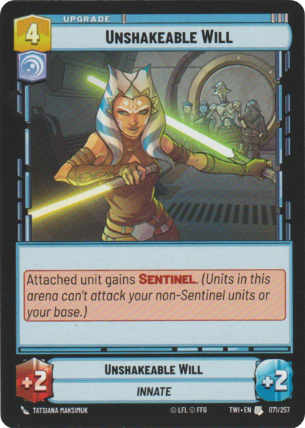 UNSHAKEABLE WILL - Unlimited Twilight of the Republic