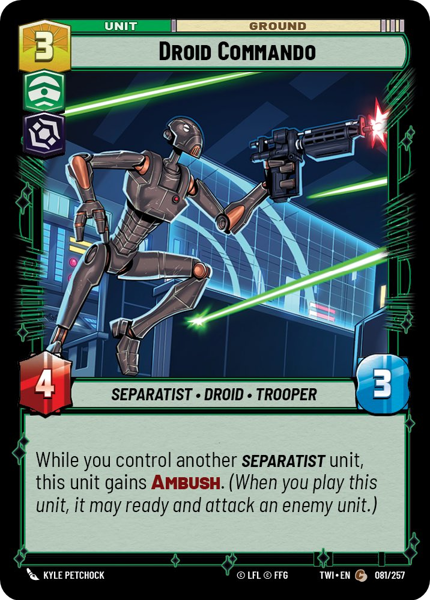 DROID COMMANDO - Unlimited Twilight of the Republic
