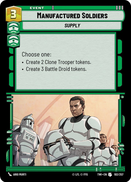 MANUFACTURED SOLDIERS - Unlimited Twilight of the Republic